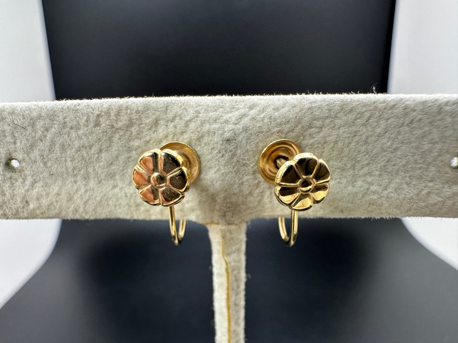 14K Gold Diamond Non-Pierced Earrings Estimated 0.5cttw H-I Color SI2-I1 Clarity 2.2g Retails $1,600 [Photo 6]