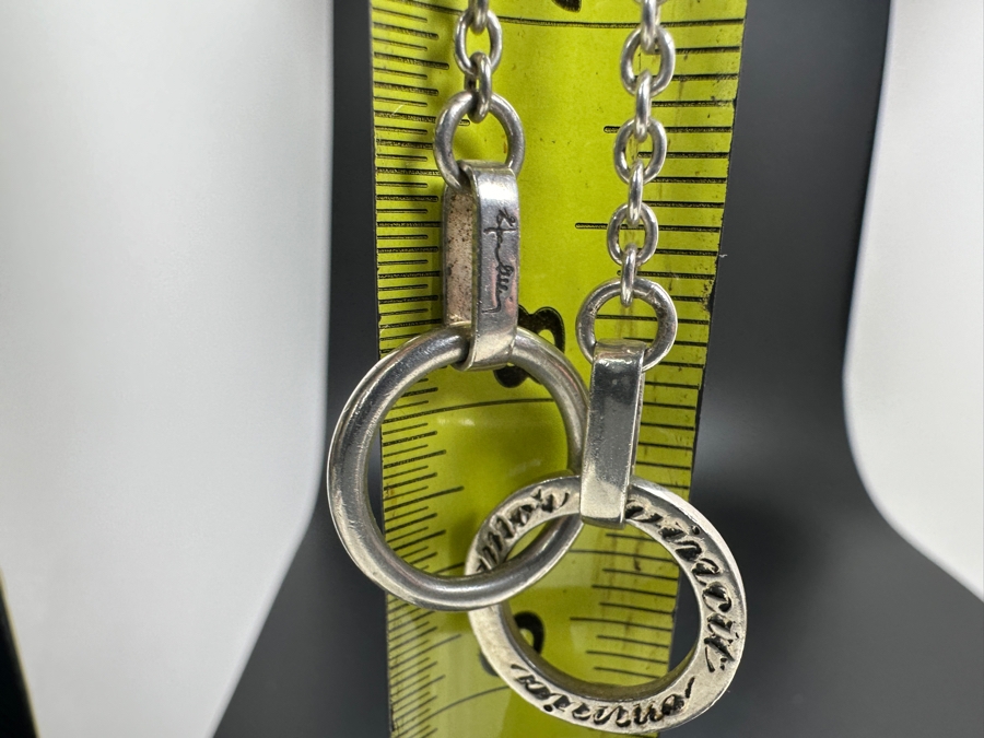 Sterling Silver Swedish Modernist Pendant With Sterling 16' Chain Necklace EFVA Attling 16g [Photo 7]