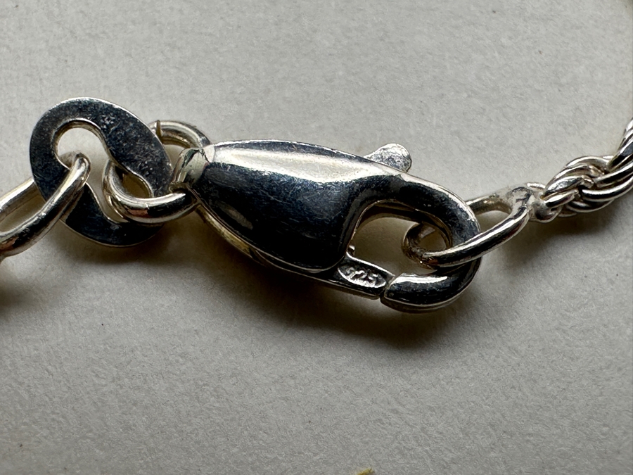 Sterling Silver Swedish Modernist Pendant With Sterling 16' Chain Necklace EFVA Attling 16g [Photo 9]