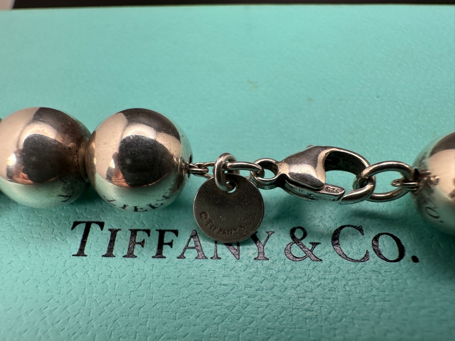 Tiffany & Co. Sterling Silver HardWear Bead Ball 18' Necklace 45.9g [Photo 4]