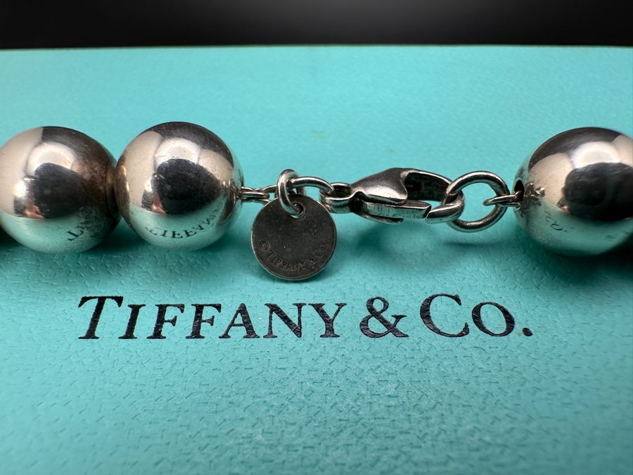 Tiffany & Co. Sterling Silver HardWear Bead Ball 18' Necklace 45.9g [Photo 3]