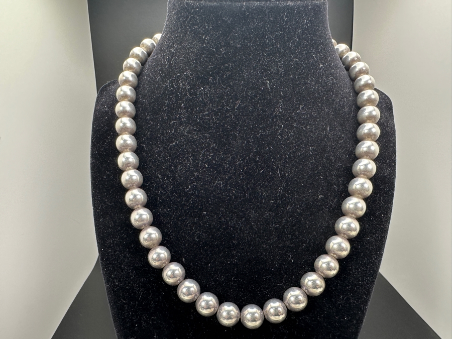 Tiffany & Co. Sterling Silver HardWear Bead Ball 18' Necklace 45.9g [Photo 2]