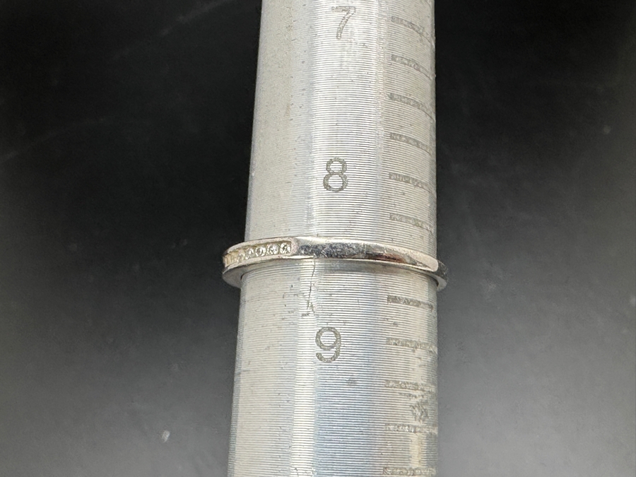 Sterling Silver CZ Ring Size 8.5 1.5g [Photo 5]