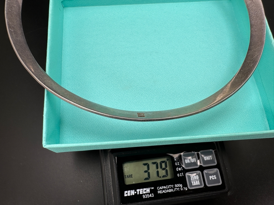 Sterling Silver Modernist Necklace Size ZINA 5.5W 37.9g [Photo 7]