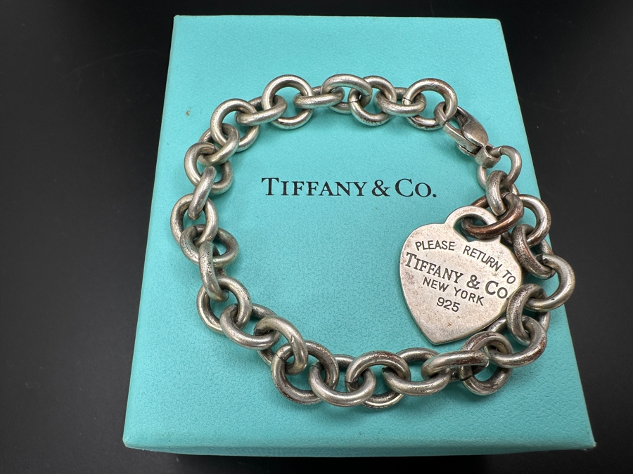 Tiffany & Co. Sterling Silver Return To Tiffany Heart Charm Bracelet 8'L [Photo 2]