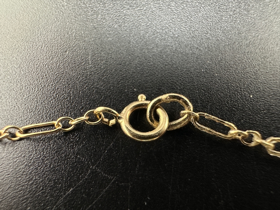 14K Gold 9' Bracelet 0.8g [Photo 2]