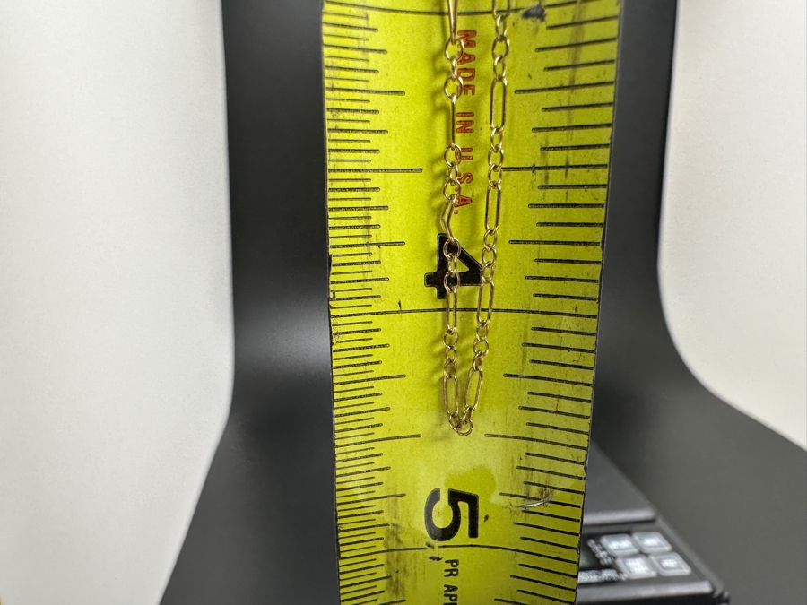 14K Gold 9' Bracelet 0.8g [Photo 7]