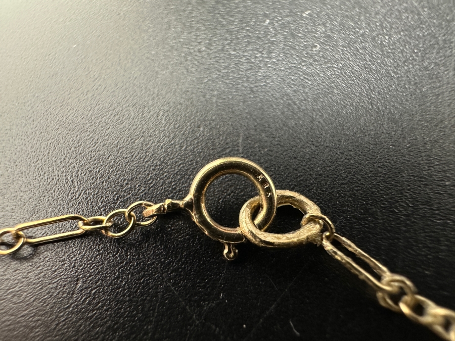 14K Gold 9' Bracelet 0.8g [Photo 3]
