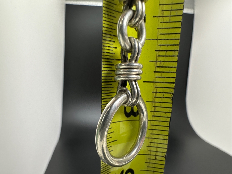 Signed Italian Sterling Silver 8' Bracelet 42.1g [Photo 4]