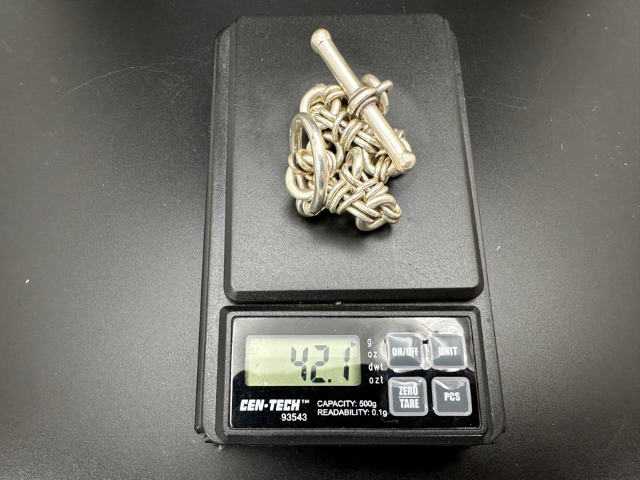 Signed Italian Sterling Silver 8' Bracelet 42.1g [Photo 5]