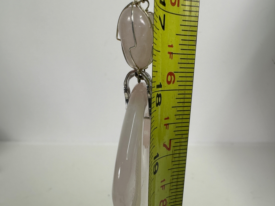 Rose Quartz Pendant 36' Necklace [Photo 5]