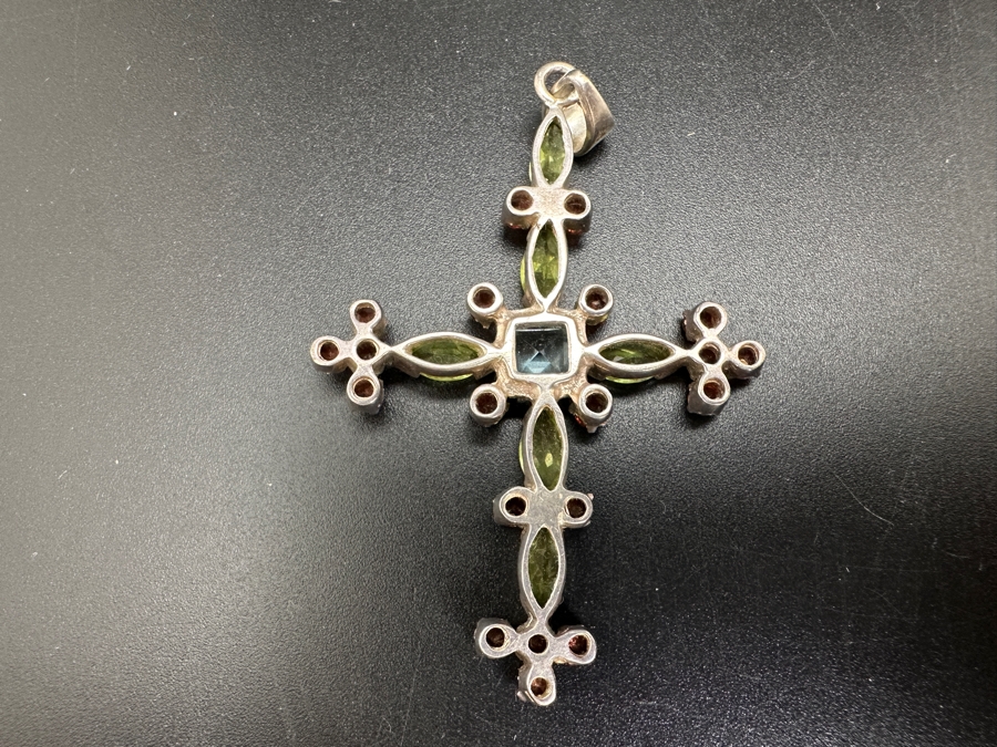 Sterling Silver Cross Pendant 9.1g [Photo 3]