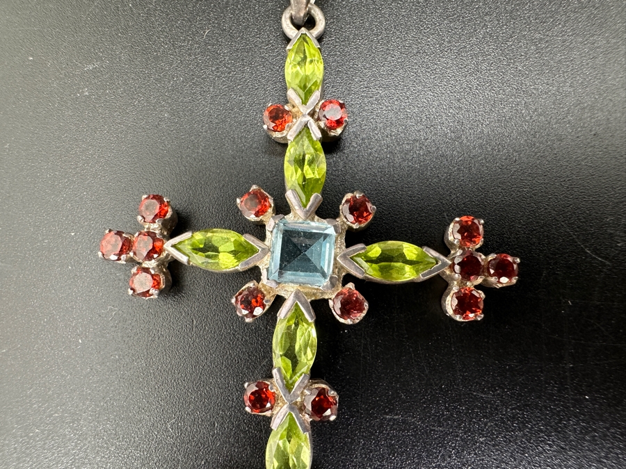 Sterling Silver Cross Pendant 9.1g [Photo 2]