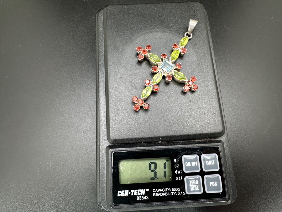 Sterling Silver Cross Pendant 9.1g [Photo 5]