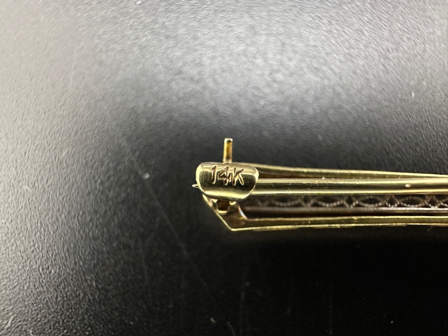 Vintage 14K Gold Pin Brooch 2.8g [Photo 5]