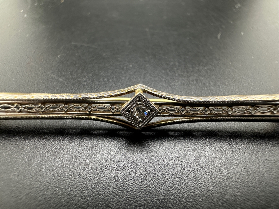 Vintage 14K Gold Pin Brooch 2.8g [Photo 3]