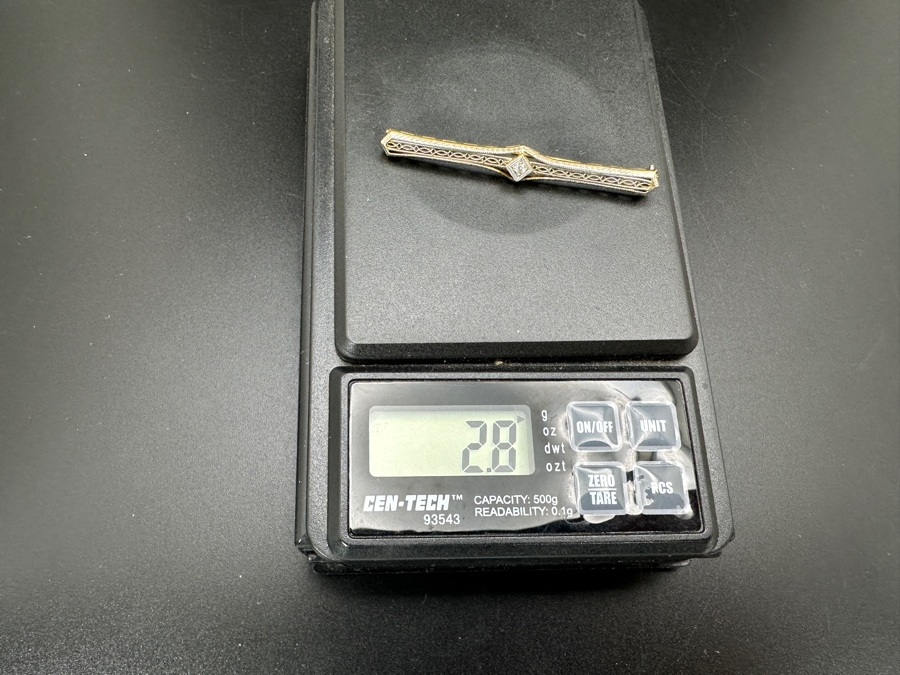 Vintage 14K Gold Pin Brooch 2.8g [Photo 6]