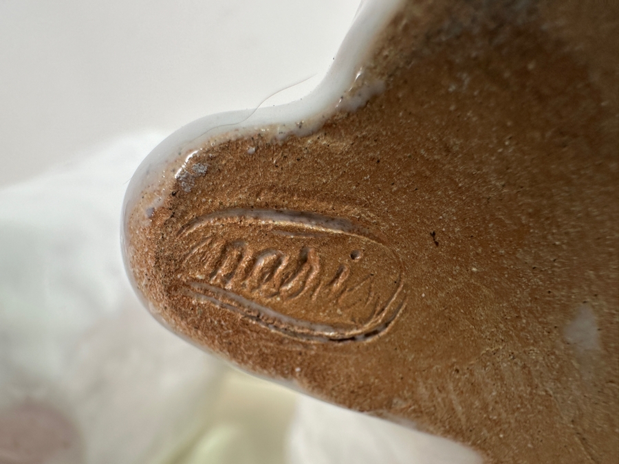 Mari Simmulson (1911-2000, Sweden) White Poodle Ceramic Figurine For Upsala Ekeby 8.5H [Photo 6]