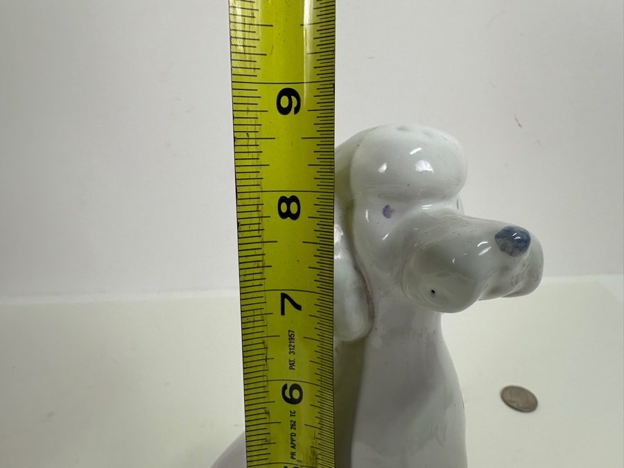 Mari Simmulson (1911-2000, Sweden) White Poodle Ceramic Figurine For Upsala Ekeby 8.5H [Photo 7]