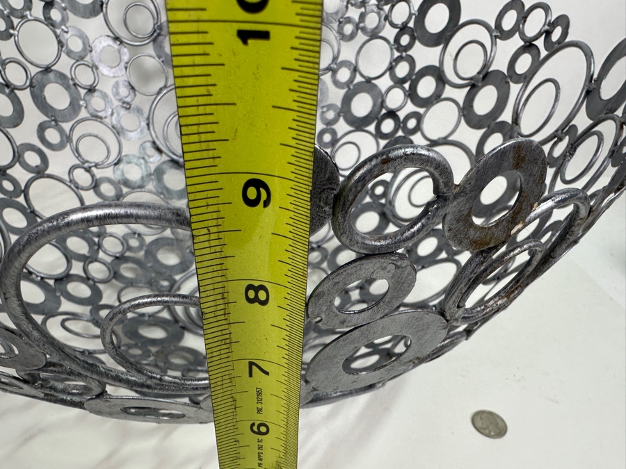 Large Welded Circles Centerpiece Bowl 19W X 9H [Photo 7]