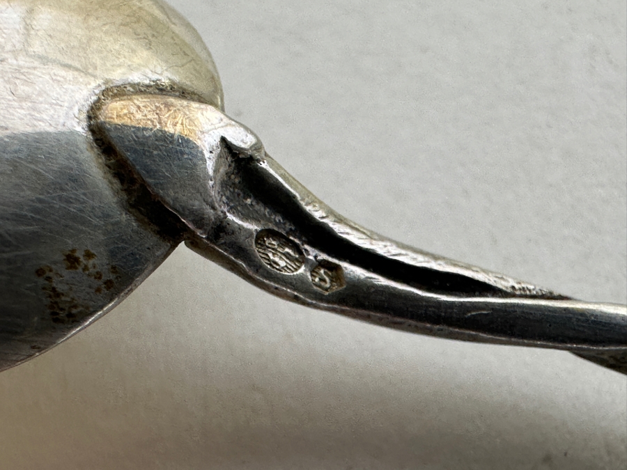 Swedish Sterling Silver Spoons Set With Tongs Folke Sundbergs 111g [Photo 8]