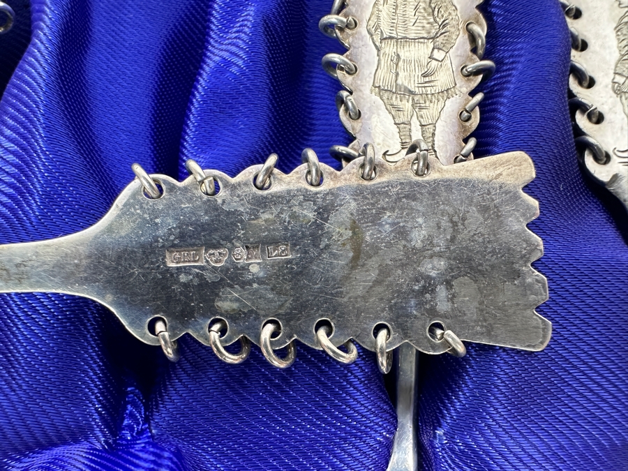 Vintage Swedish Sterling Silver Spoons Set Hallmarked 74.4g [Photo 9]