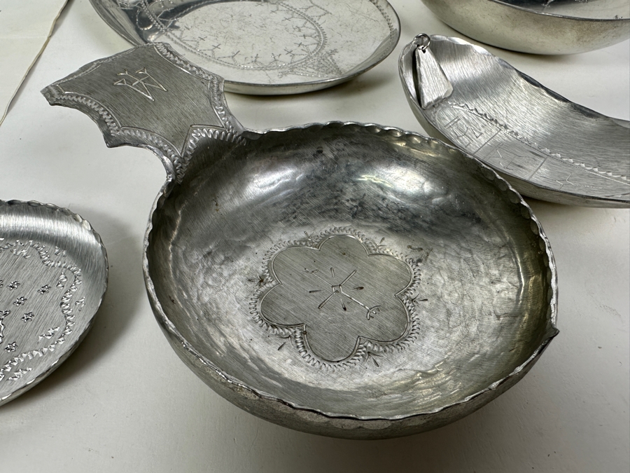 Collection Of Vintage Swedish Pewter Pieces Jokkmokks-Tenn [Photo 8]