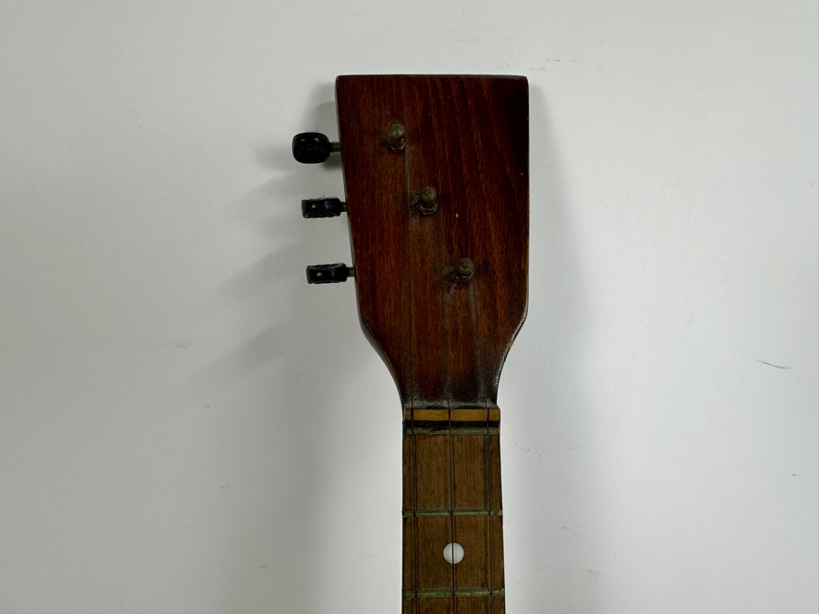 Vintage Cold War Era Russian Balalaika Musical Instrument With Inlaid Sputnik Satellite 27.5L [Photo 5]