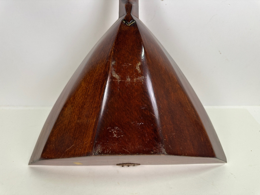 Vintage Cold War Era Russian Balalaika Musical Instrument With Inlaid Sputnik Satellite 27.5L [Photo 7]