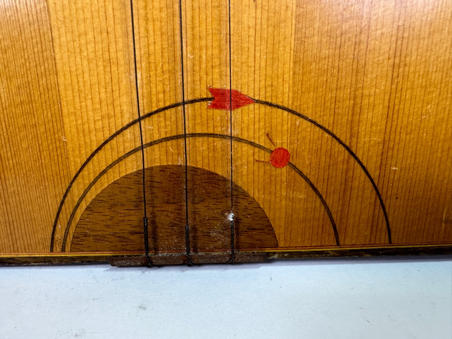 Vintage Cold War Era Russian Balalaika Musical Instrument With Inlaid Sputnik Satellite 27.5L [Photo 2]