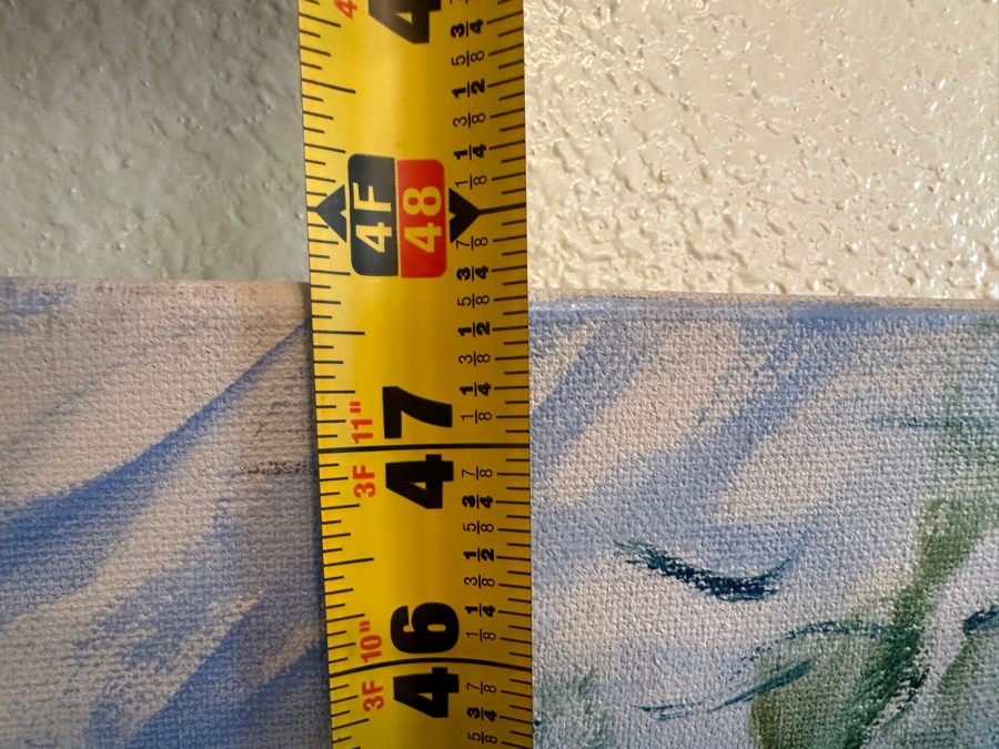 Original Bouquet Of Flowers Painting On Canvas Signed Lower Left Signature Illegible 48 X 48 [Photo 9]