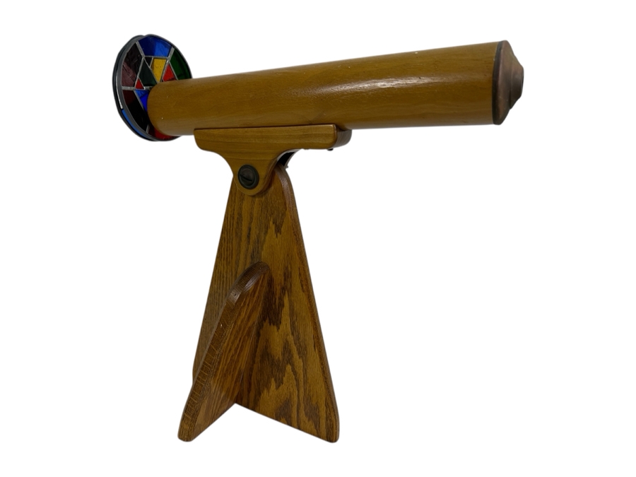 Freestanding Wood & Glass Kaleidoscope 15W X 17H [Photo 2]