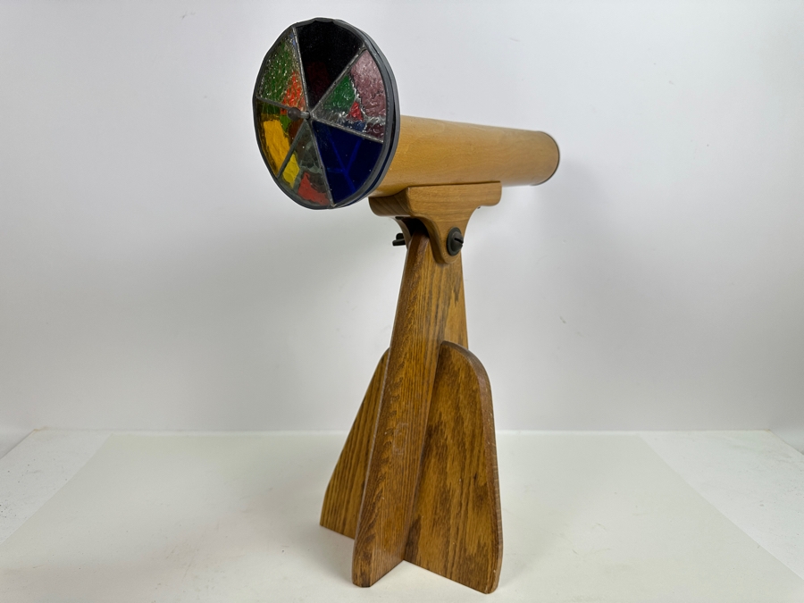Freestanding Wood & Glass Kaleidoscope 15W X 17H [Photo 6]