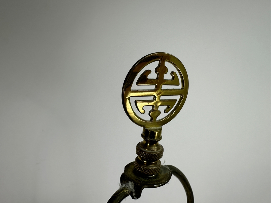 Pair Of Chinese Hand Painted Famille Rose Vase Table Lamps (No Shades) 33.5H [Photo 9]