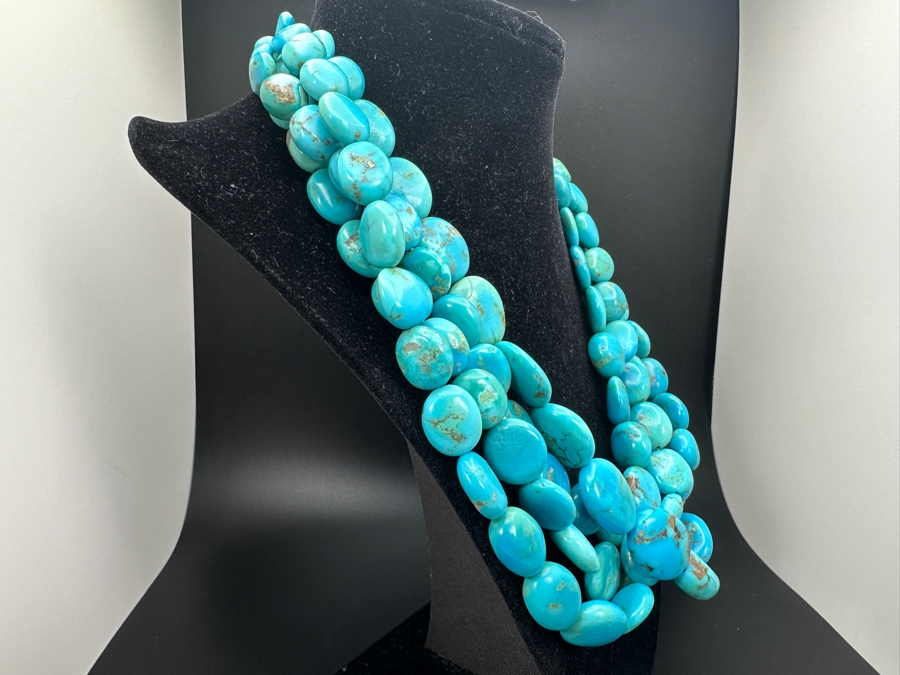 Multi Strand Turquoise 20' Statement Necklace [Photo 5]