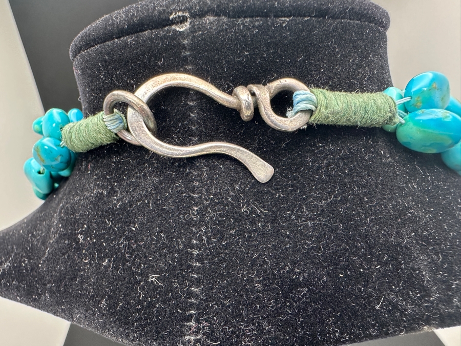 Multi Strand Turquoise 20' Statement Necklace [Photo 6]