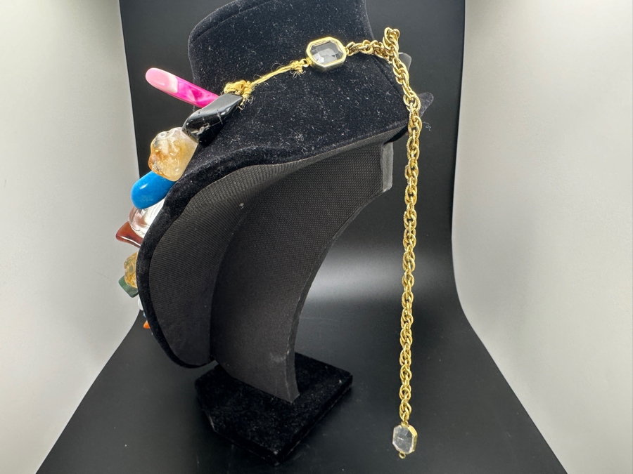 Multi Polished Stone 26' Necklace [Photo 3]