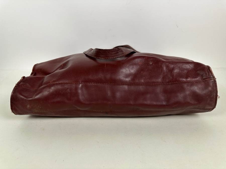 Vintage 1975 Les Must De Cartier Paris Leather Handbag 15.5W X 12H [Photo 4]