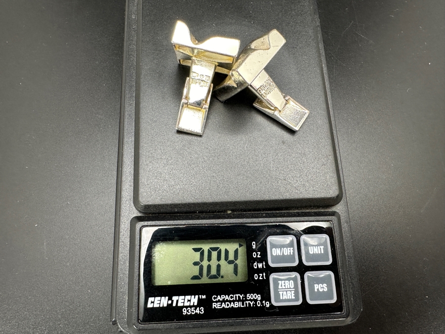 Pair Of Vintage MCM Finland Lapponia Sterling Silver Cufflinks Hallmarked 30.4g [Photo 6]