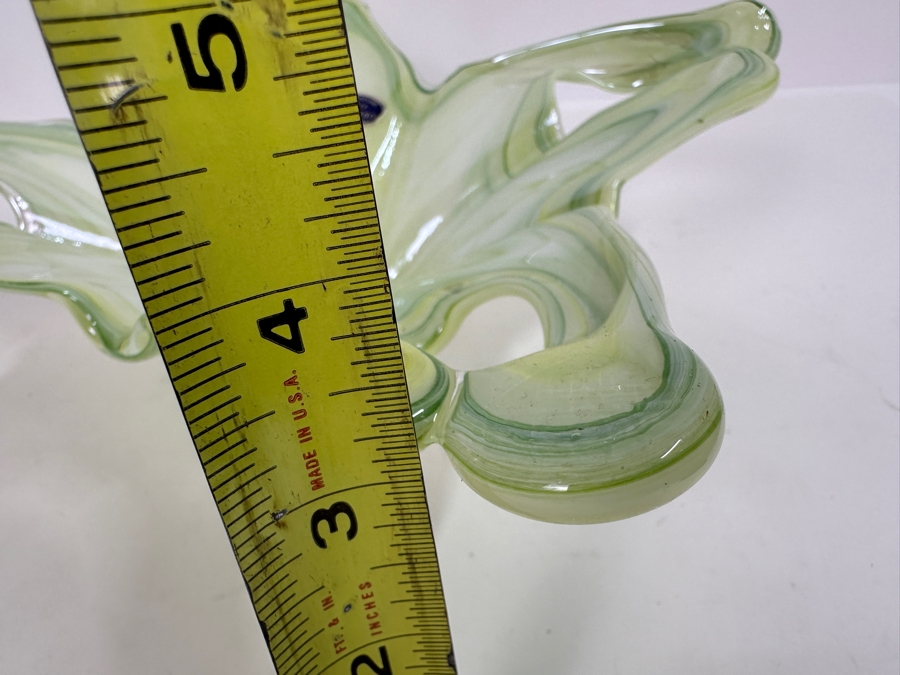 Vintage MCM Italian Lavorazione Murano Art Glass Bowl With Original Tag 13W X 3H [Photo 10]