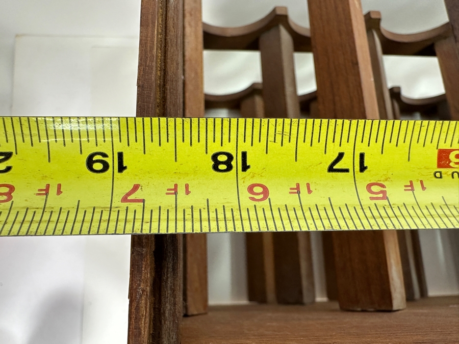Vintage Kalmar Teak Stacking 3-Level Wine Rack Thailand 19W X 11D X 13.5H [Photo 6]