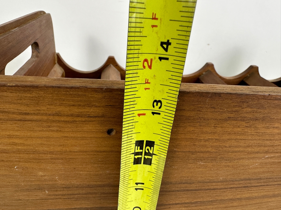 Vintage Kalmar Teak Stacking 3-Level Wine Rack Thailand 19W X 11D X 13.5H [Photo 8]