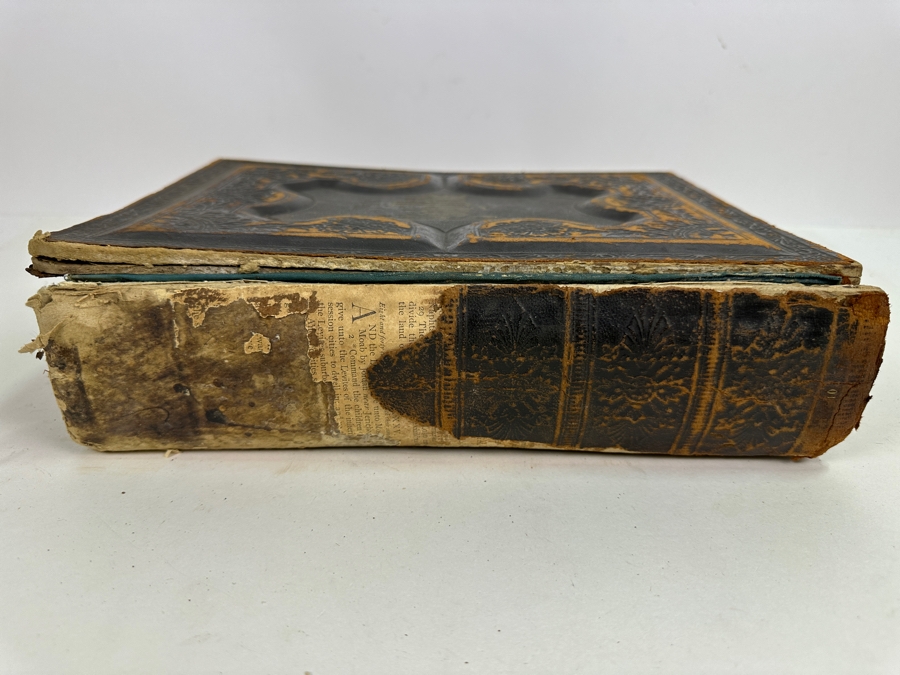Antique 1888 Holy Bible Philadelphia A. J. Holman & Co. With Damaged Binding 10.25W X 12.5H X 3.25D [Photo 8]