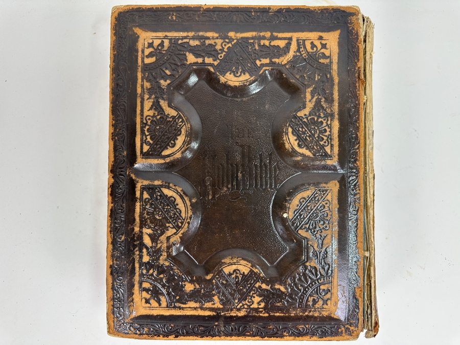 Antique 1888 Holy Bible Philadelphia A. J. Holman & Co. With Damaged Binding 10.25W X 12.5H X 3.25D [Photo 9]