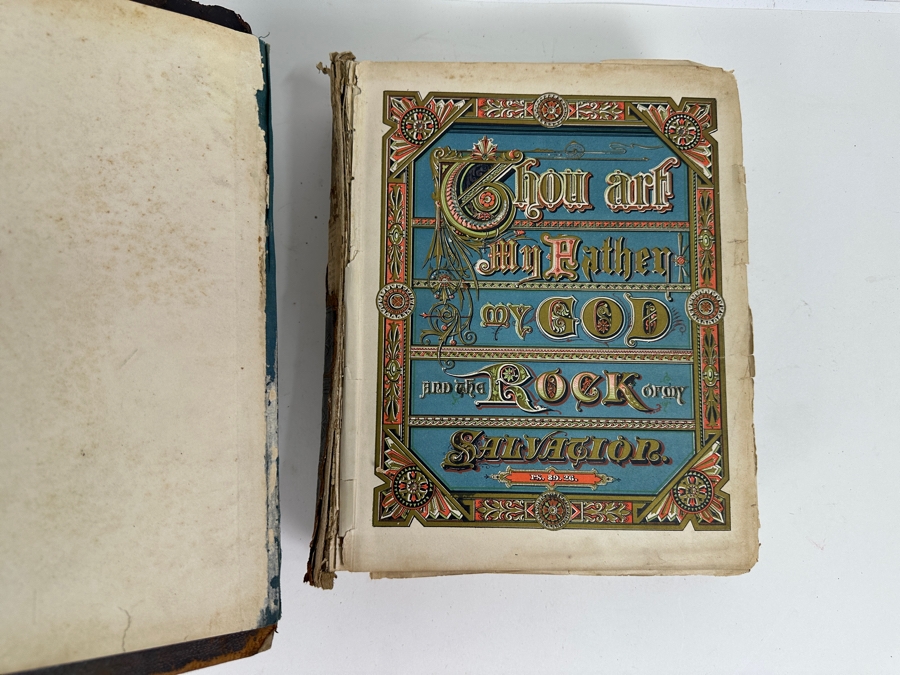 Antique 1888 Holy Bible Philadelphia A. J. Holman & Co. With Damaged Binding 10.25W X 12.5H X 3.25D [Photo 2]