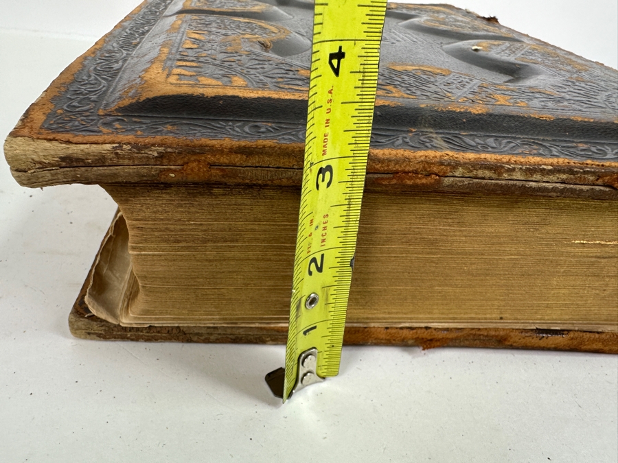 Antique 1888 Holy Bible Philadelphia A. J. Holman & Co. With Damaged Binding 10.25W X 12.5H X 3.25D [Photo 12]