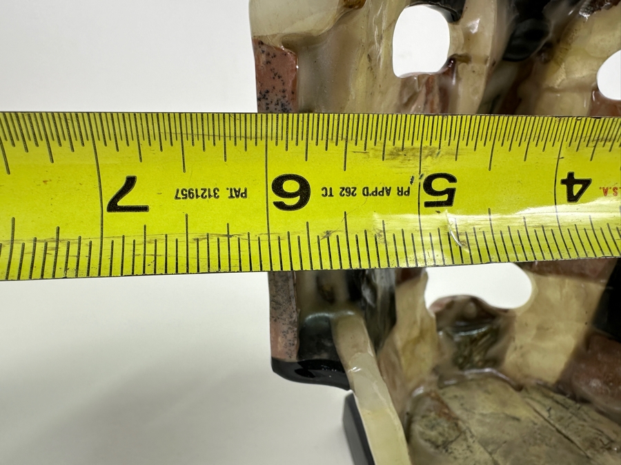 Aztec Mosaic Stone Burial Death Mask With Semi Precious Stones 6W X 8H Retails $520 [Photo 8]