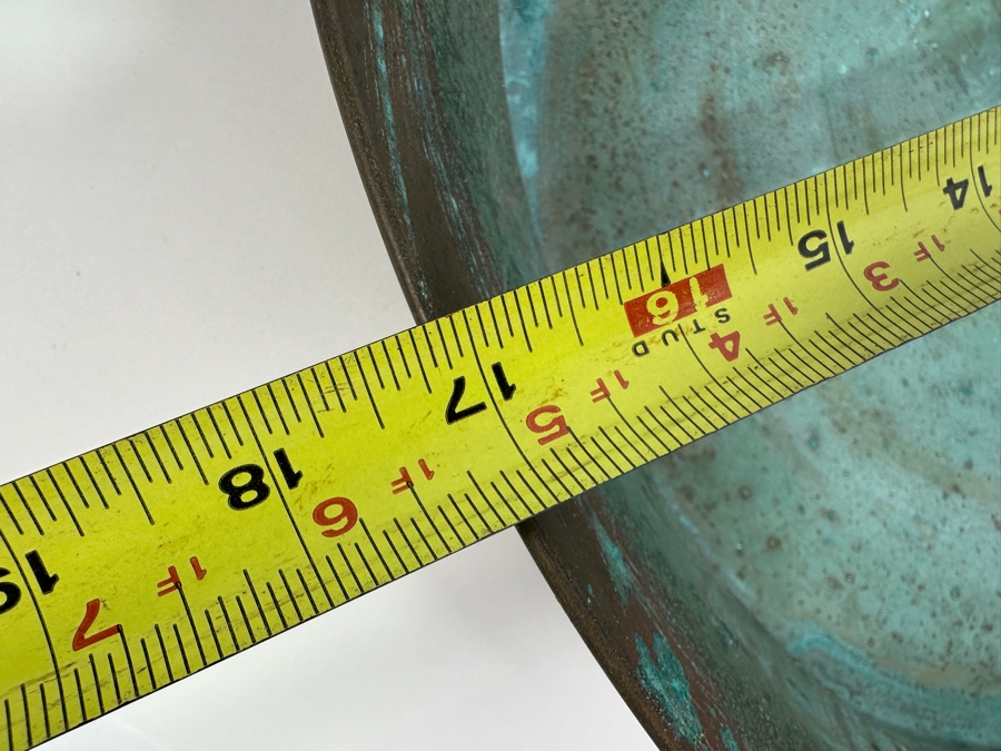 Large Copper Bowl Plate 17W X 3.5H [Photo 4]