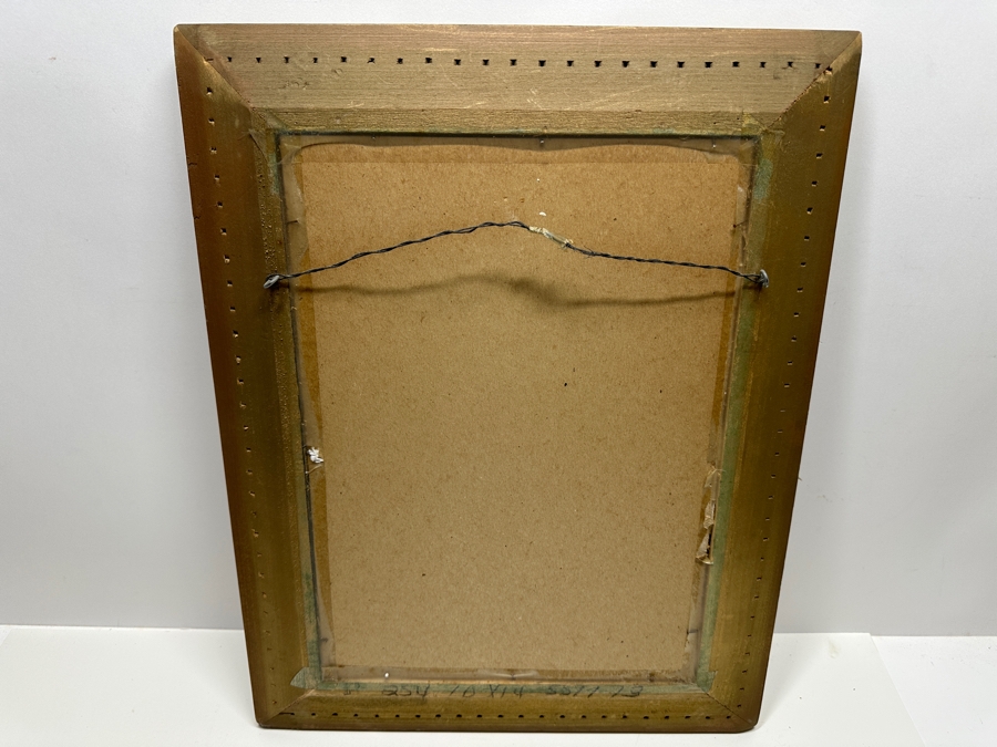 S. Raymond Etching Titled 'Jackson Square' Pencil Signed And Numbered 34 Of 75 7 X 9 Framed 14.5 X 18.5 [Photo 15]