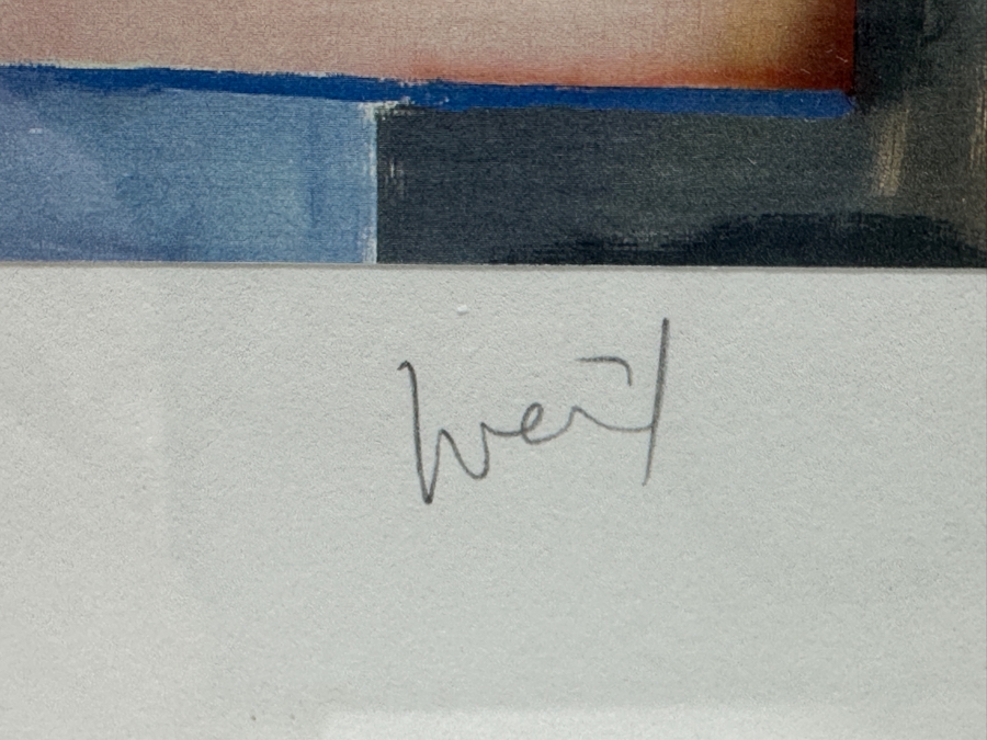 Robert Weil Mixed-Media Collage Pencil Signed Lower Right 7 X 7 [Photo 6]